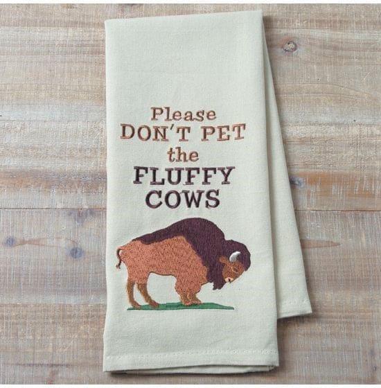 Bison Embroidered Kitchen Towel - Your Western Decor