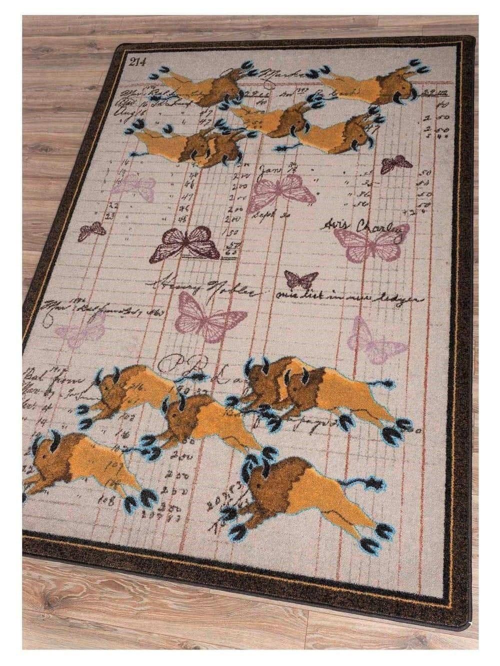 Buffalo run area and accent rugs - Made in the USA - Your Western Decor