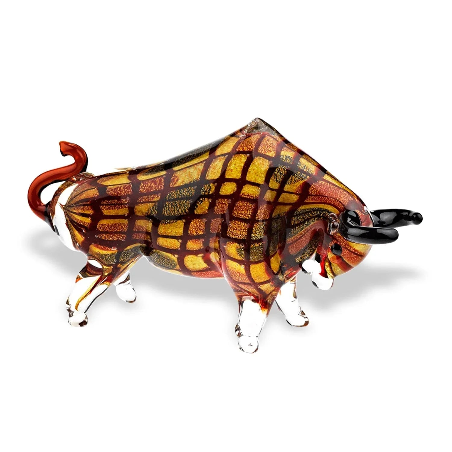 Toro Large Bull Art Glass Sculpture - Your Western Decor