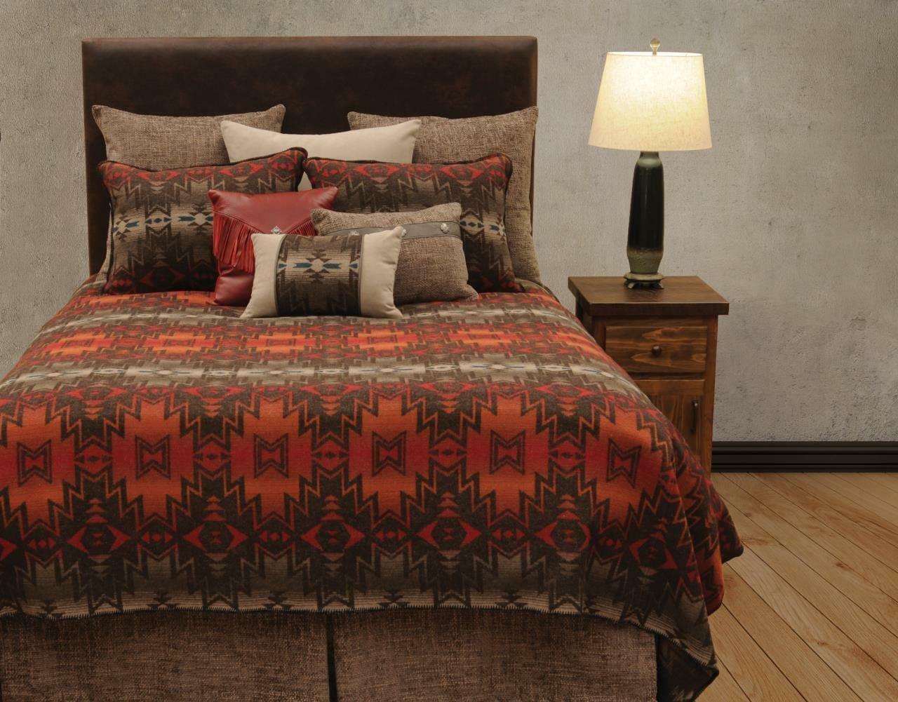 Burnt lumiaria southwestern bedding collection made in the USA - Your Western Decor