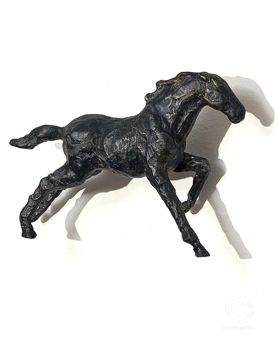 Cast Iron Mustang Wall Sculpture - Your Western Decor, LLC