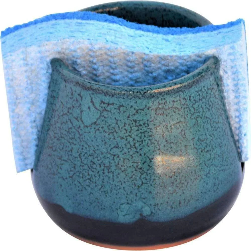 Handmade ceramic kitchen sponge holder made in the USA - Your Western Decor