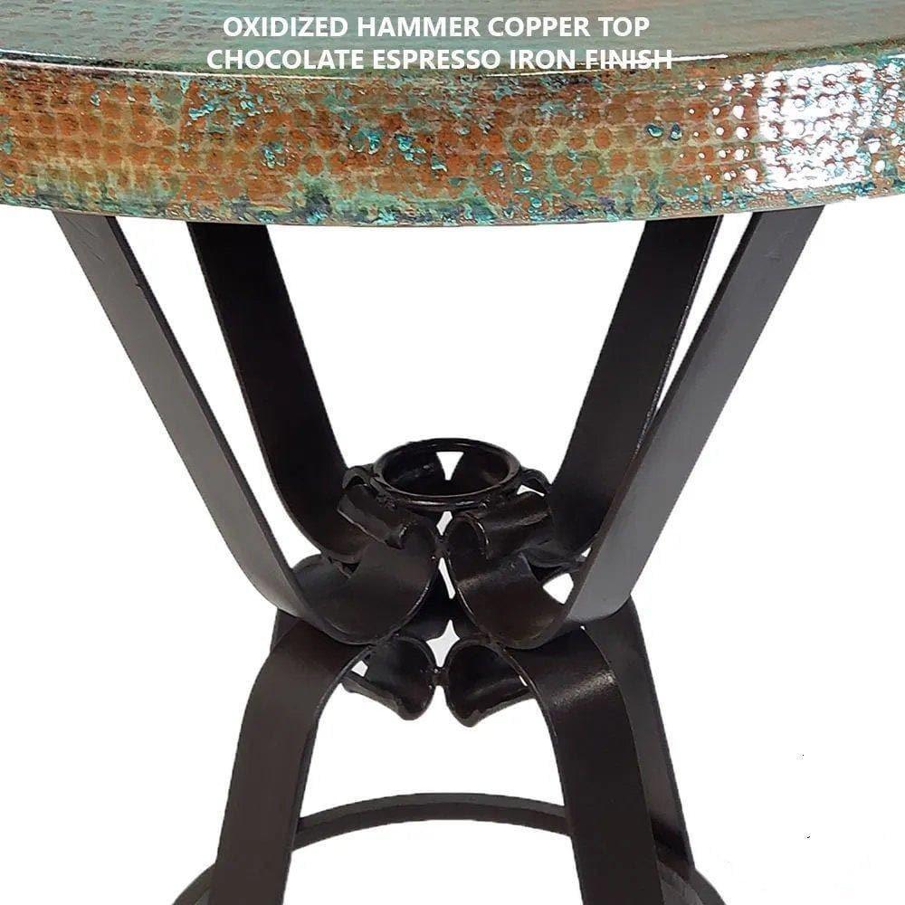 Peach Travertine and Iron Console Table - Your Western Decor