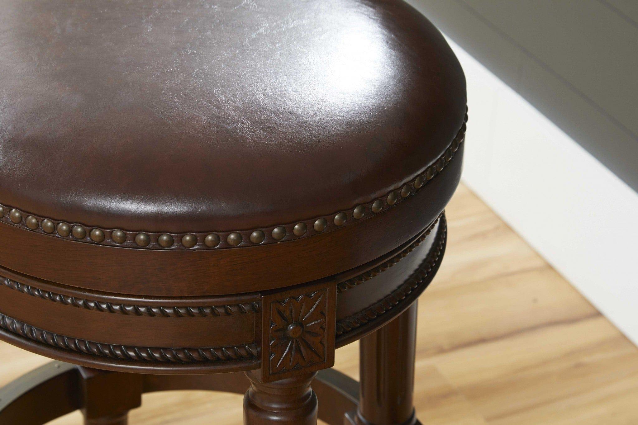 Cigar Lounge Swivel Bar Stools Detail - Made in the USA - Your Western Decor, LLC