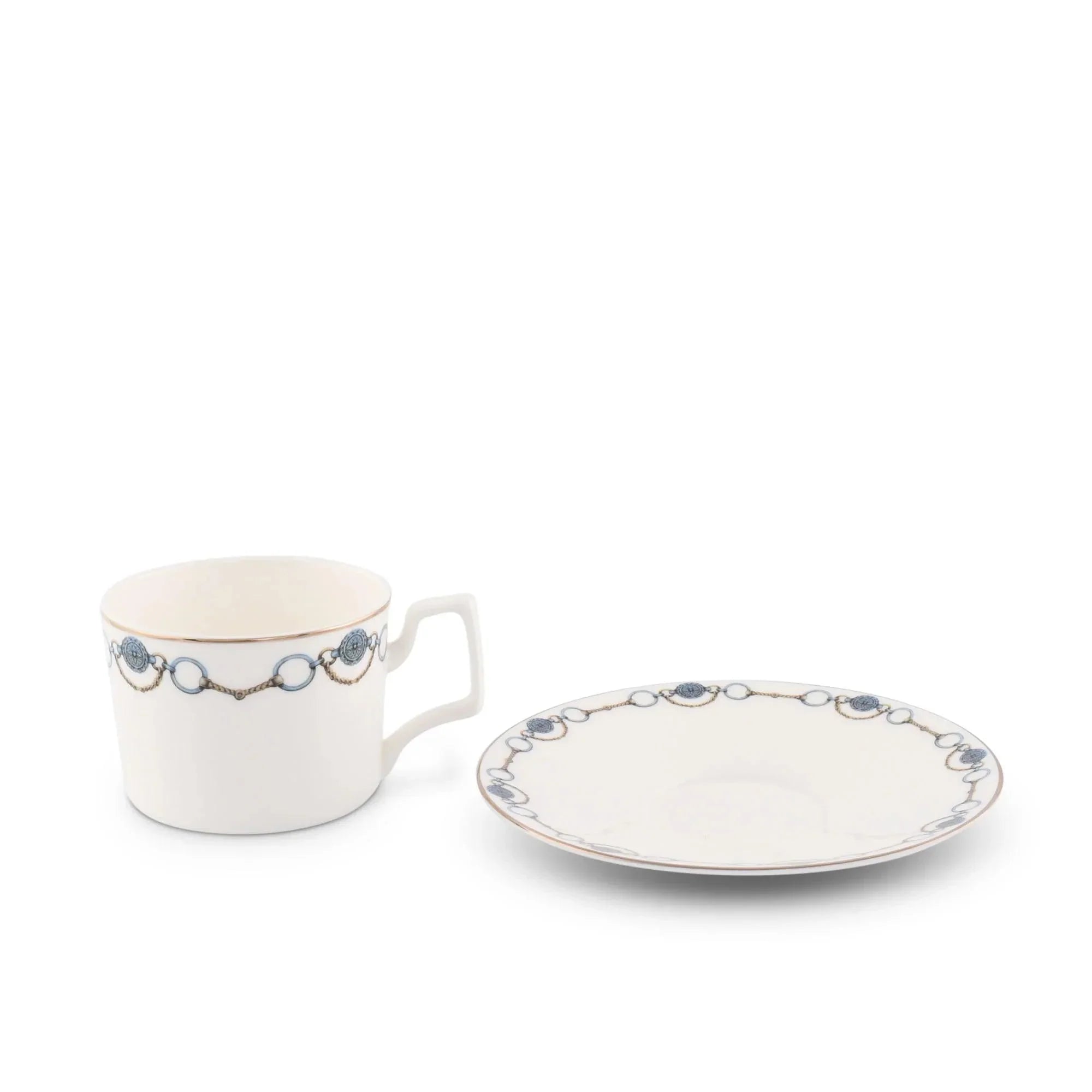 Western concho and bit cup and saucer - Your Western Decor