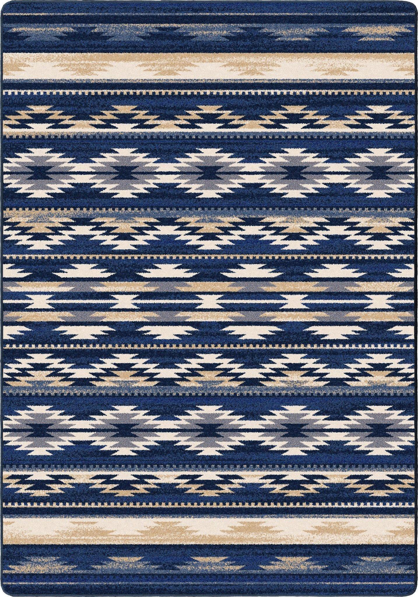 Cornflower Aztec Area Rug - Rugs Made in the USA - Your Western Decor