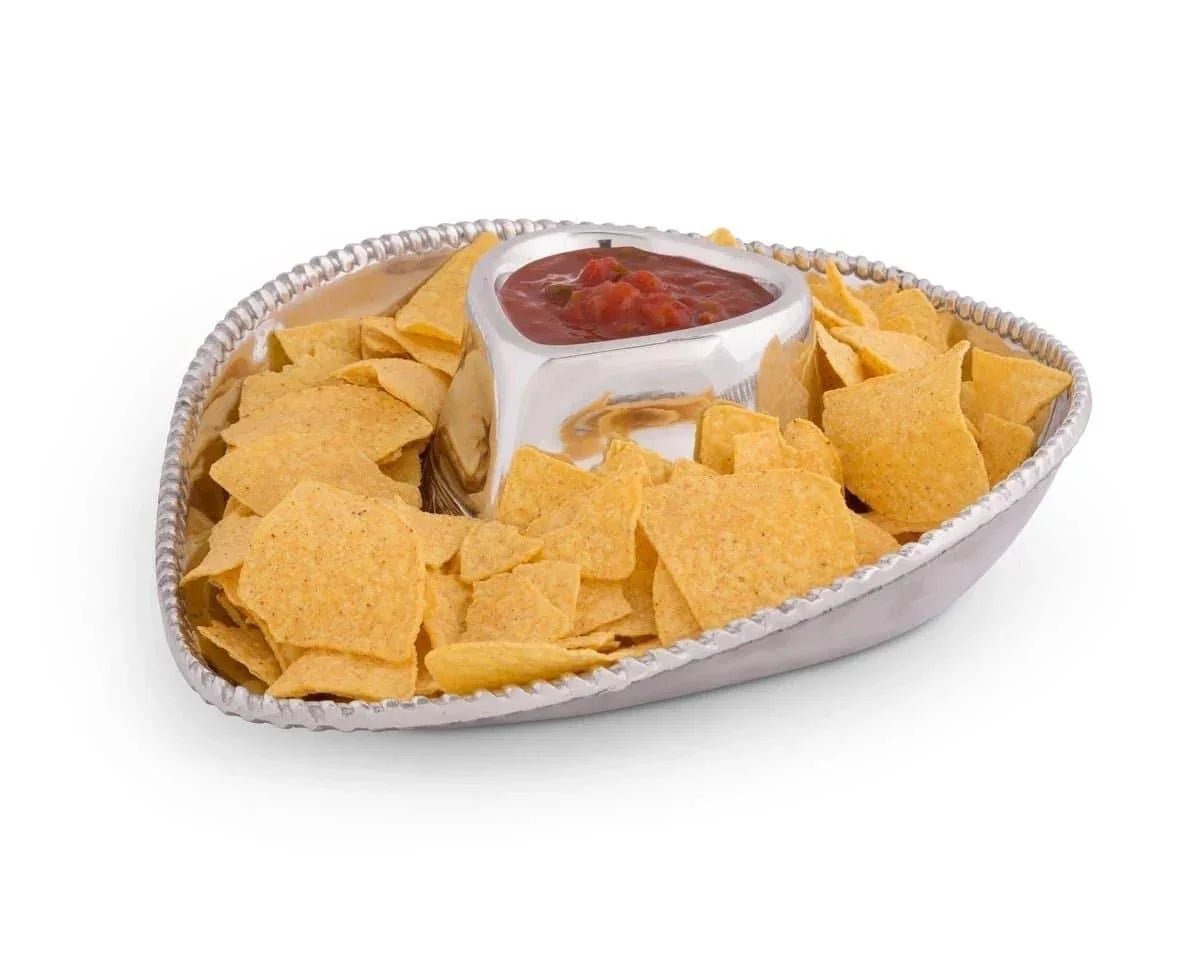 Aluminum cowboy hat dip and chip bowl - Your Western Decor