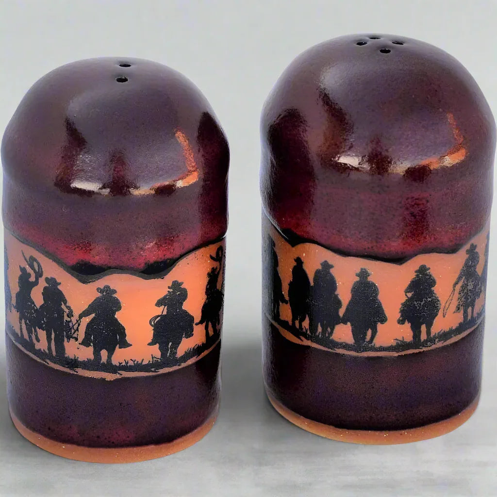 Cowboy Posse Western Salt & Pepper Shakers - Your Western Decor, LLC