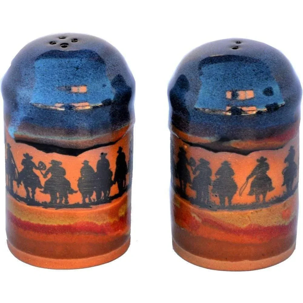 Cowboy Posse Western Salt & Pepper Shakers - Your Western Decor, LLC