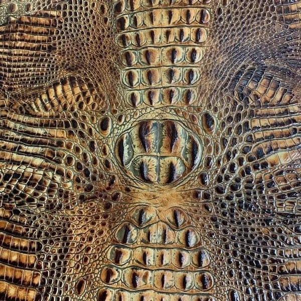 Savannah croc embossed leather upholstery - Your Western Decor