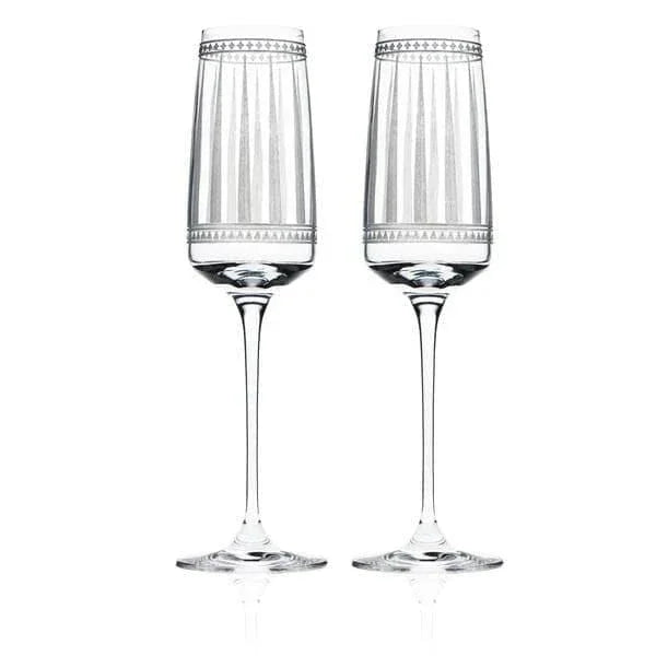 Crystal champagne glasses. Your Western Decor