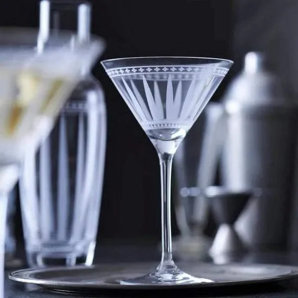 Crystal Martini Glasses - Set of 2 - Your Western Decor, LLC