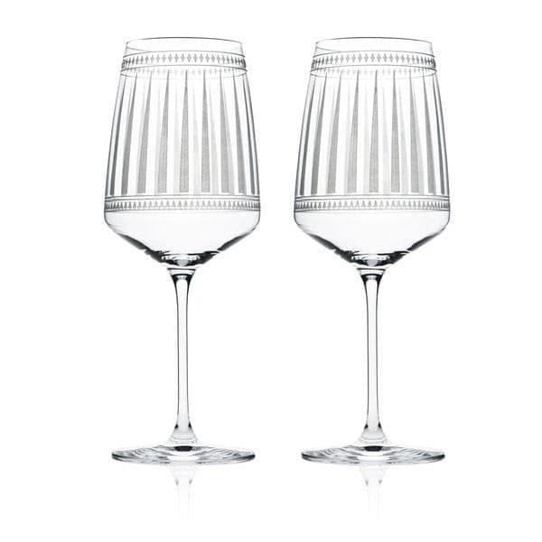 Crystal stemmed white wine glasses. Your Western Decor