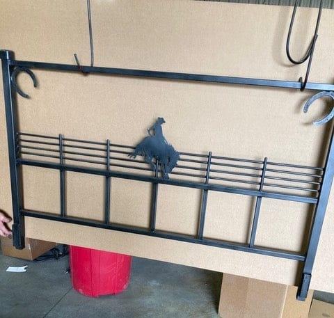 cowboy bed frame king size hand forged iron western furniture