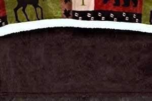 dark brown lodge bed skirt