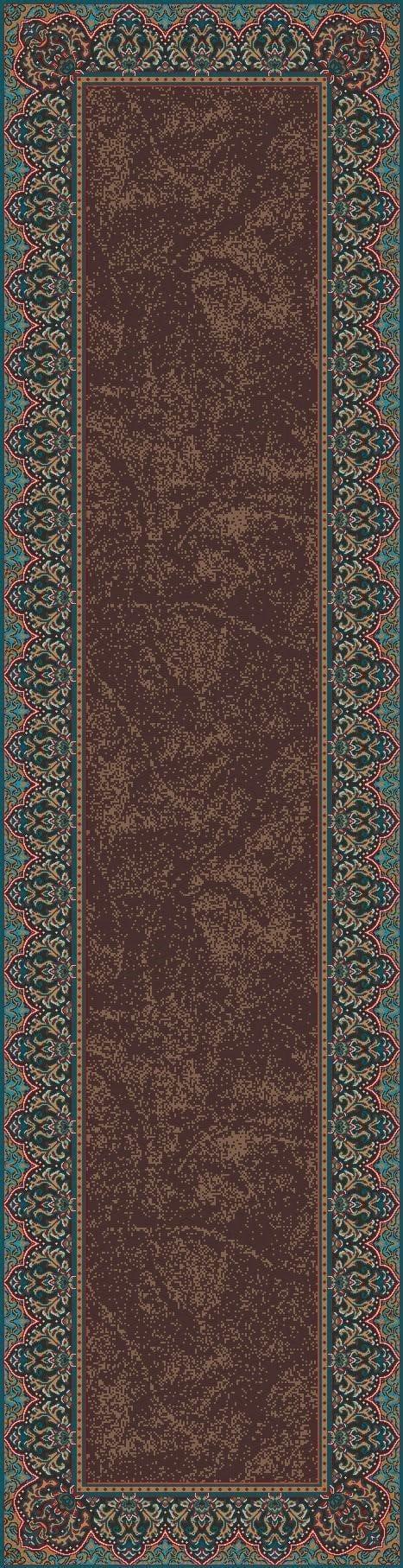 Chocolate & Turquoise ~ Elegant Western Floor Runner made in the USA - Your Western Decor