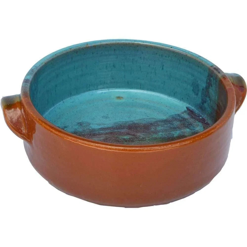 Medium stoneware round baking dish - made in the USA - Your Western Decor, LLC