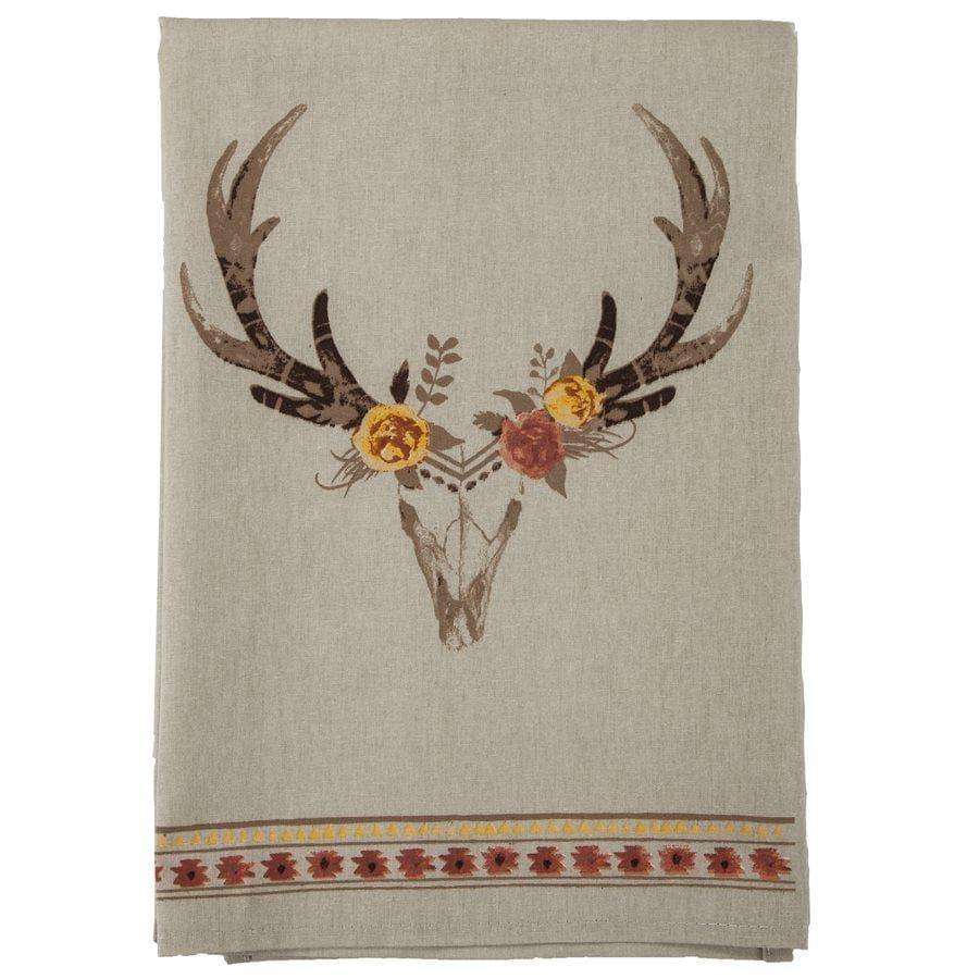 Desert Skull Bohemian Tea Towel from HiEnd Accents