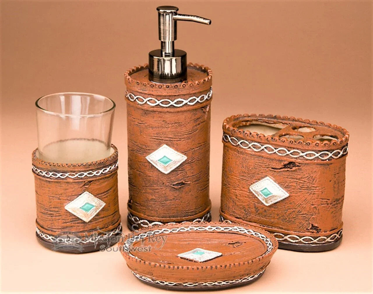 Diamond Concho Western Bath Accessories - Your Western Decor