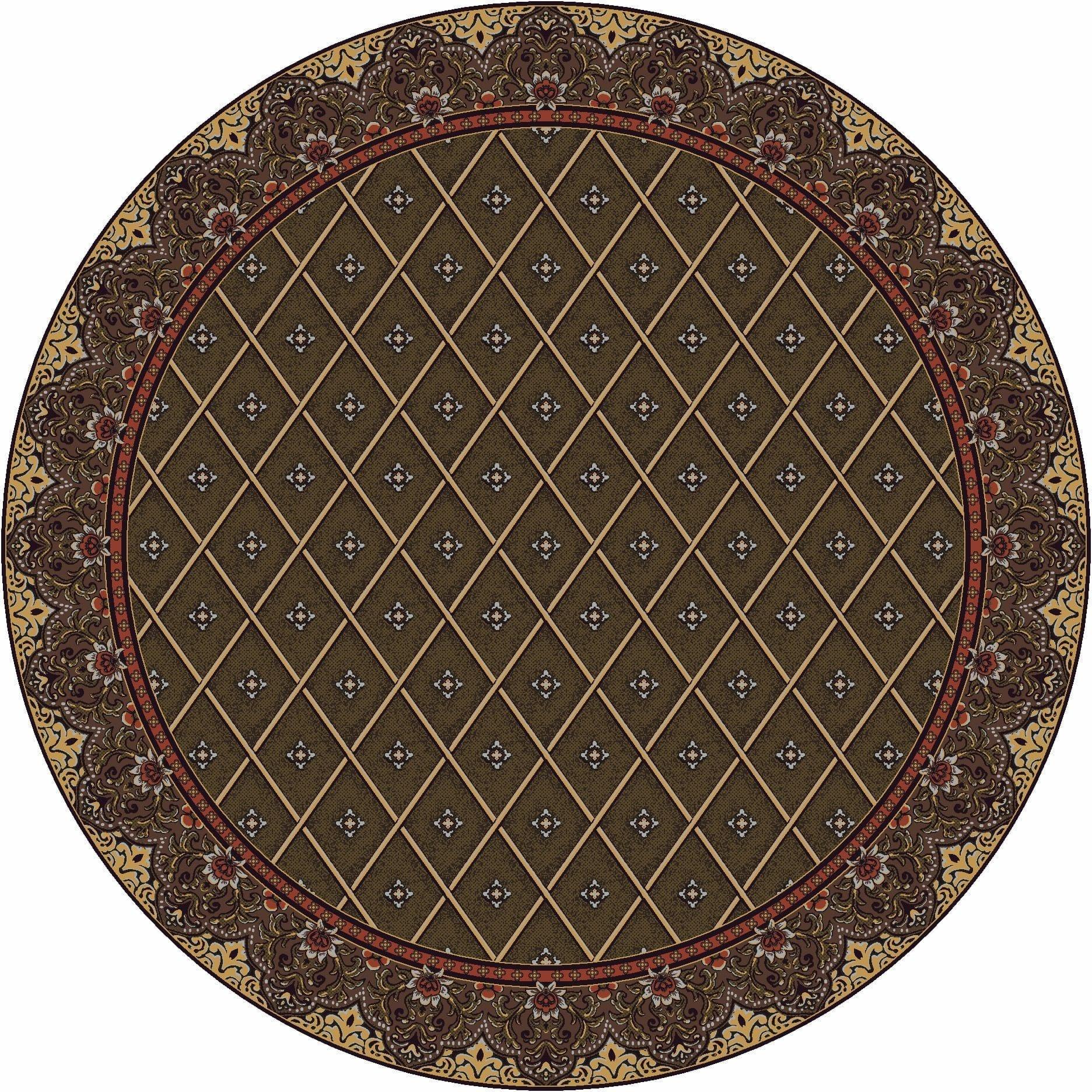 Diamond Meadows Round Area Rug made in the USA - Your Western Decor