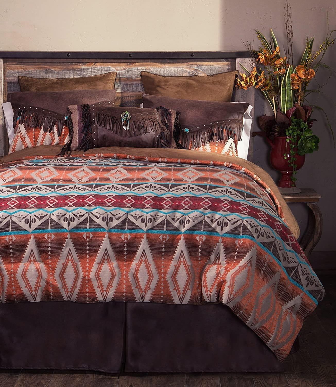 Diamond Sage Aztec Bedding - 5-pc King Set - Your Western Decor