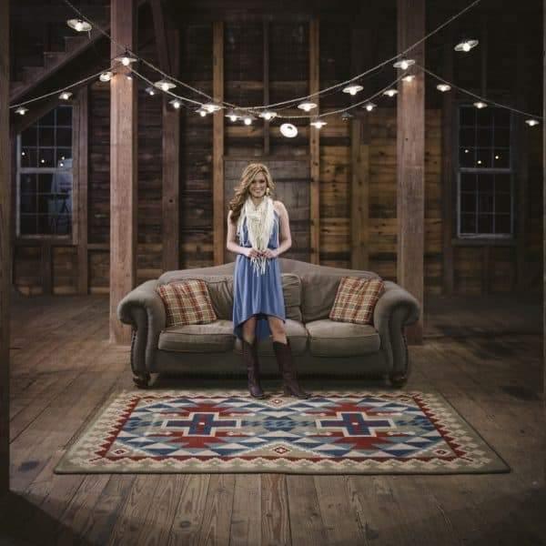 Dry Valley Kilim Area Rug. Southwestern style area and accent rugs. Made in the USA. Your Western Decor, LLC