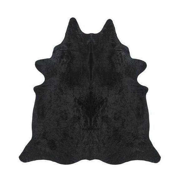 Black Dyed Brazilian Cowhide Rug - Your Western Decor