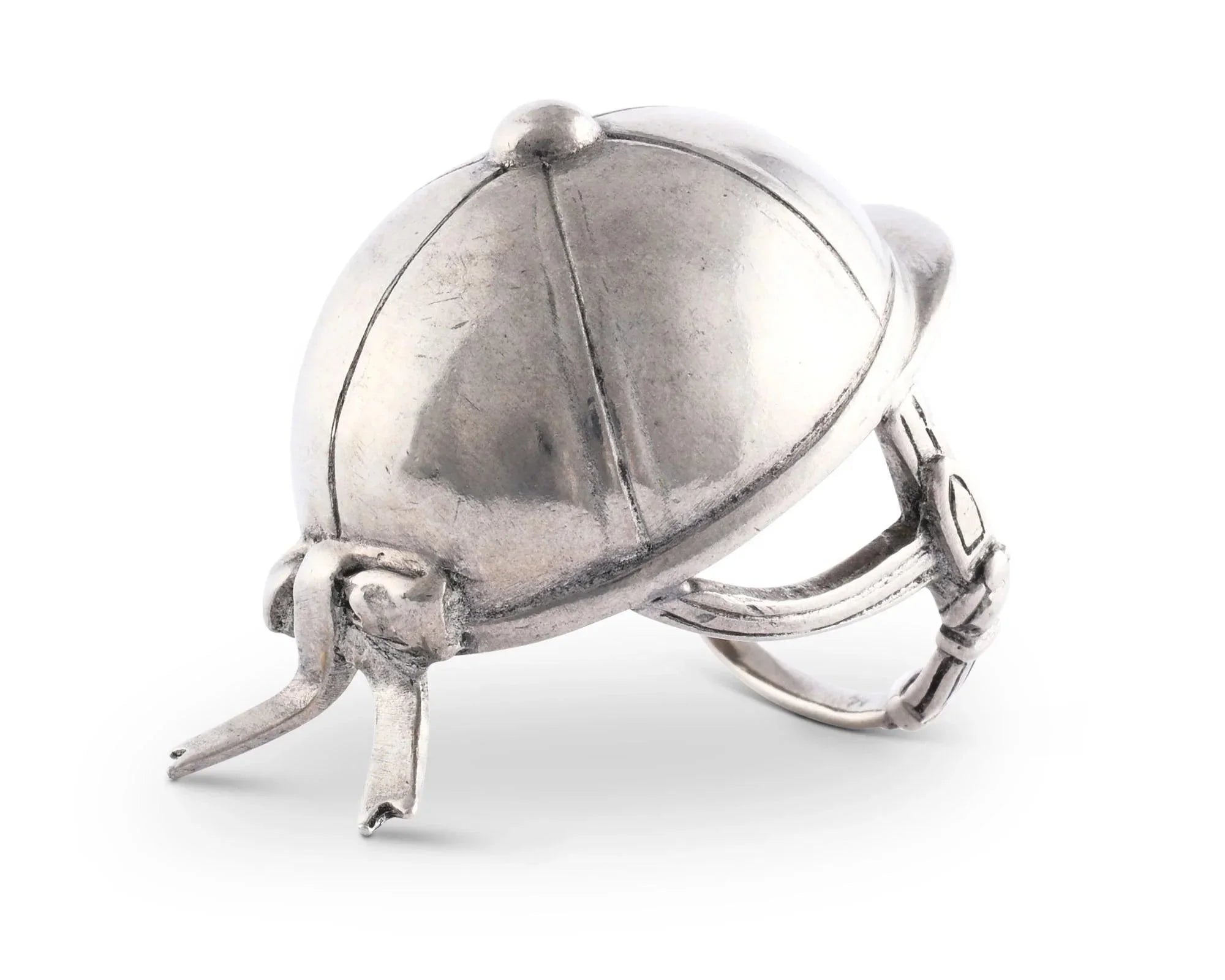 English Riding Helmet Napkin Ring Back - Equestrian Theme Tableware - Your Western Decor