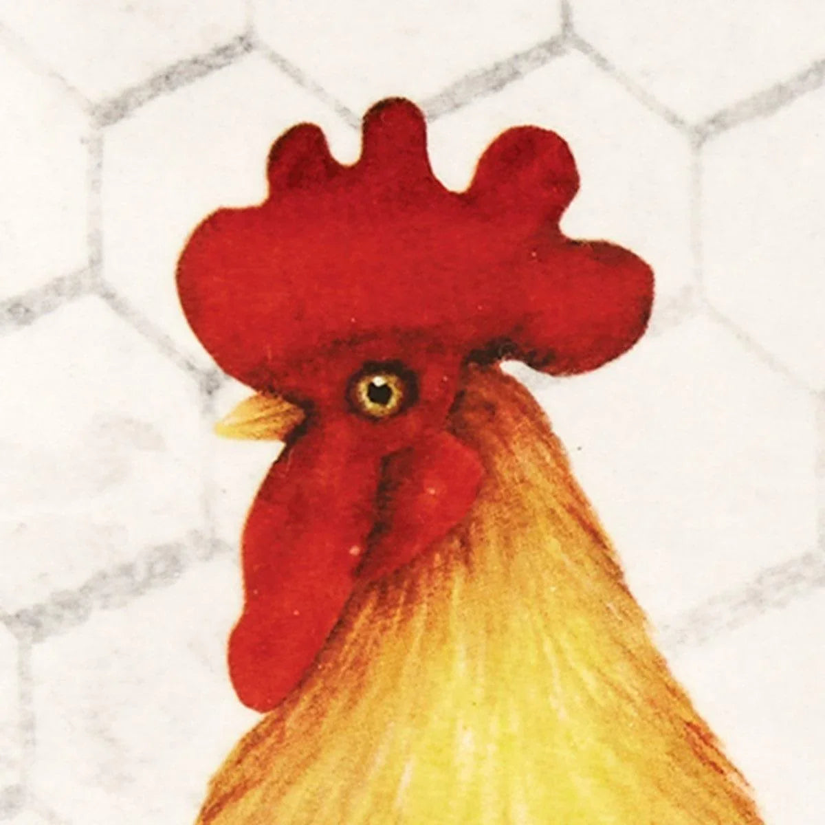 Farm Check Rooster Tableware Detail - Your Western Decor
