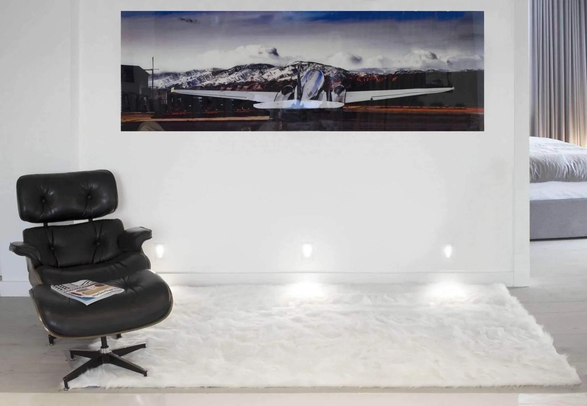 Luxury white faux fur area rug 5' x 8' - Your Western Decor