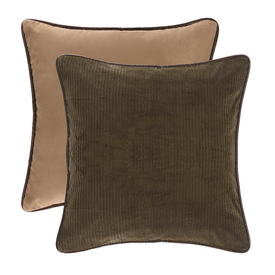 Olive Green Corduroy Reversible Euro Sham - Your Western Decor