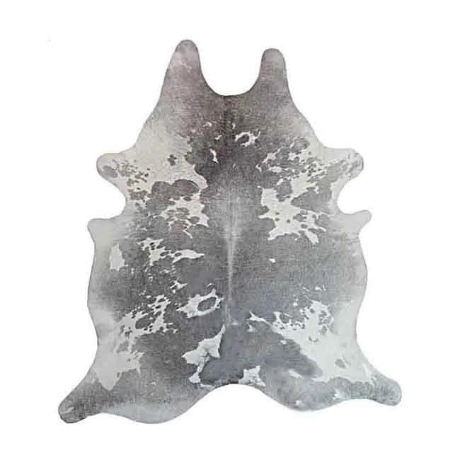 Grey and white premium Brazilian cowhide rug - Your Western Decor