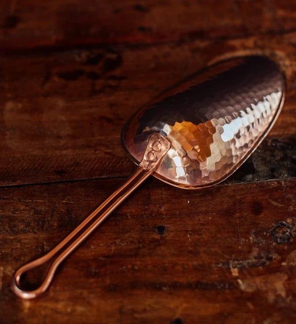 Back of hammered copper scoop - Your Western Decor