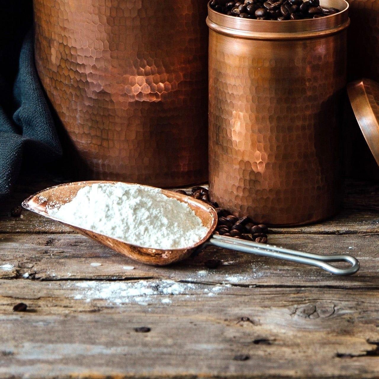 Hammered copper dry goods scoop - Your Western Decor