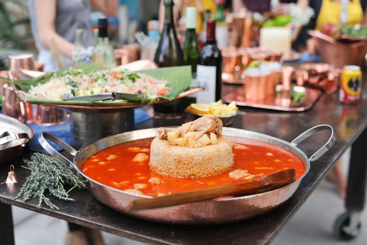 Hammered copper paella pan and kitchen essentials - Your Western Decor