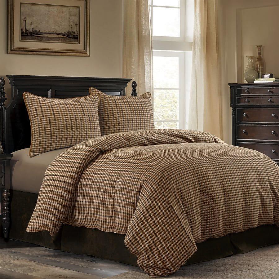 Hounds Tooth and Tweed Rustic Comforter Set - Your Western Decor, LLC