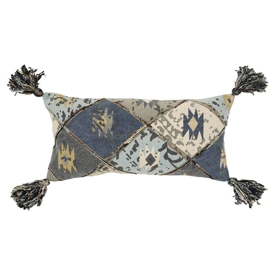 Indigo Southwest Boho Lumbar Pillow - Your Western Decor