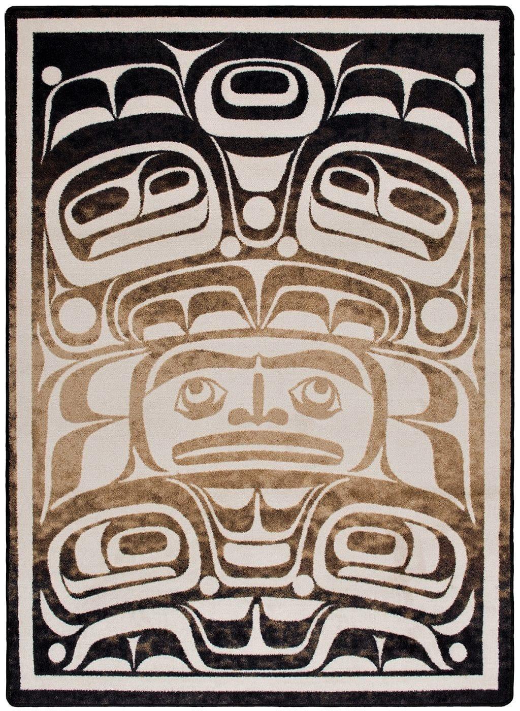 One Leather Rectangle 5'x8' Area Rug - Made in the USA - Your Western Decor