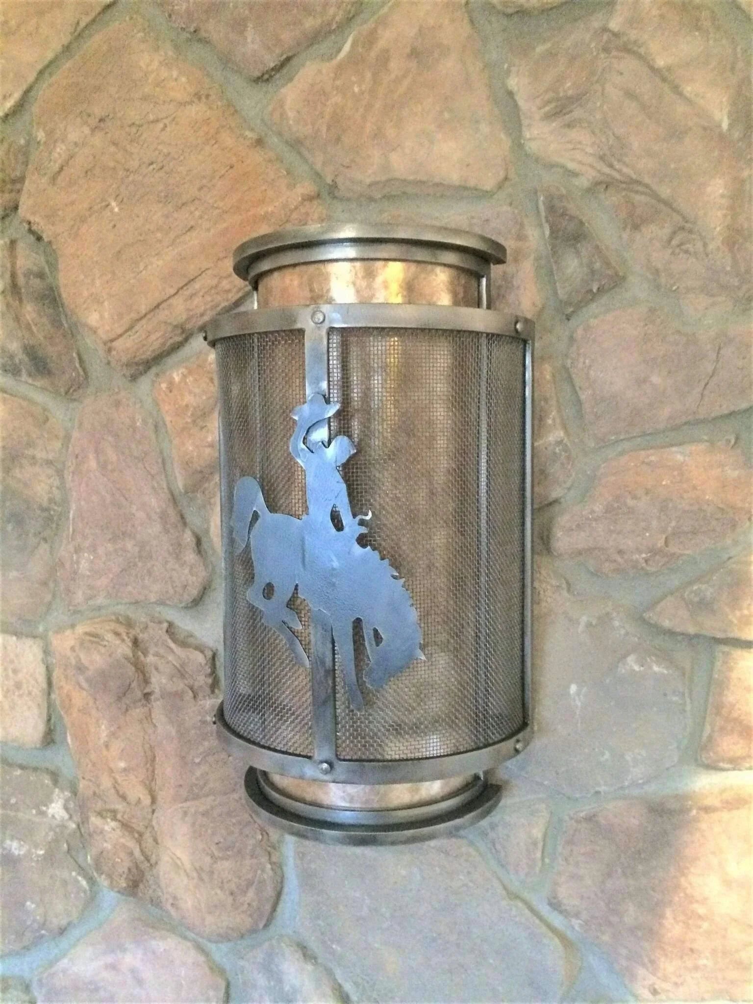 Custom made western wall sconce. Made in the USA. Free Shipping. Your Western Decor
