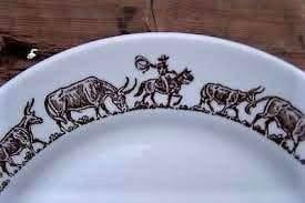 Longhorn Western Serving Plate - Your Western Decor, LLC
