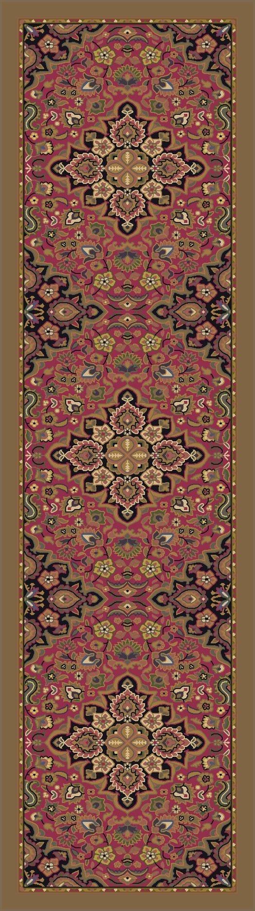 Montreal Persia Rose Floor Runner - Made in the USA - Your Western Decor