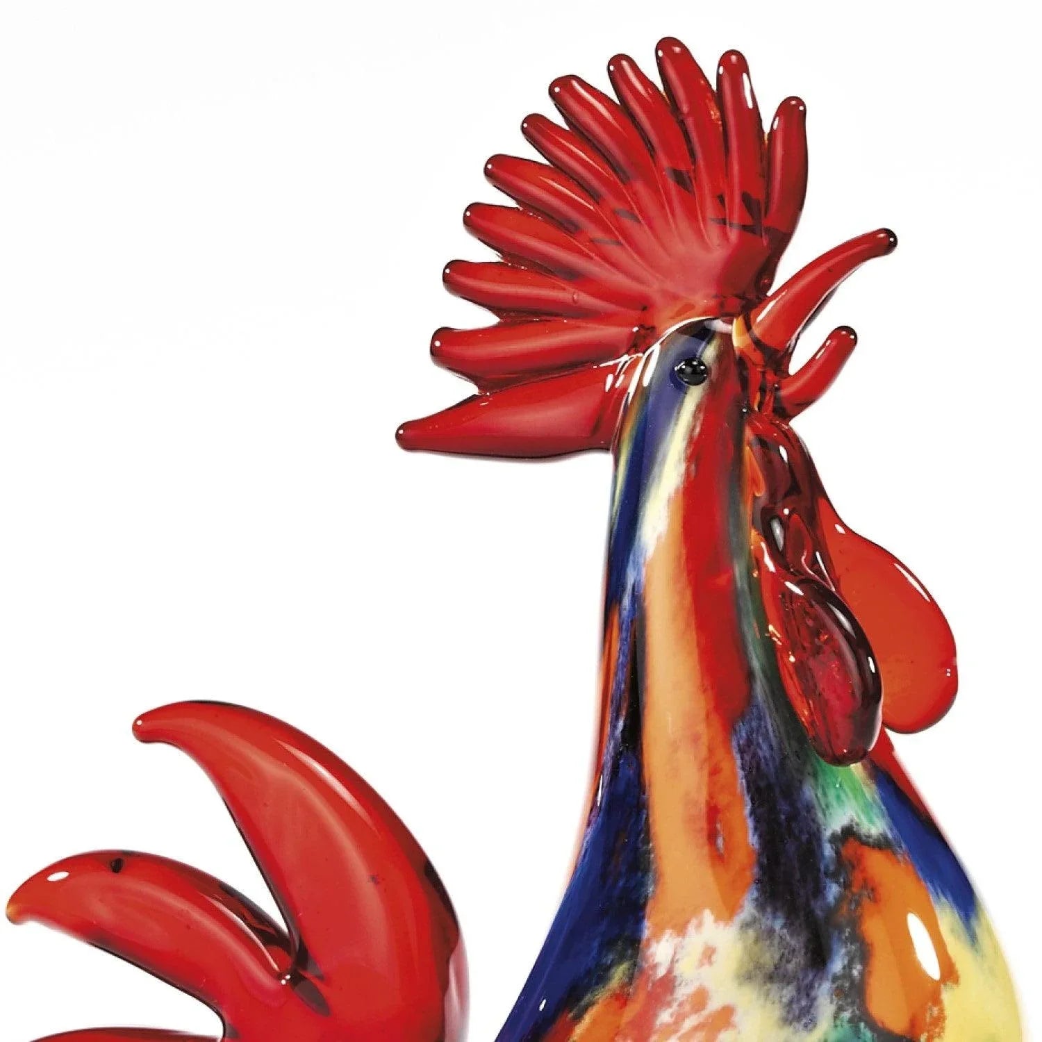 Multi-Color Art Glass Rooster - Your Western Decor
