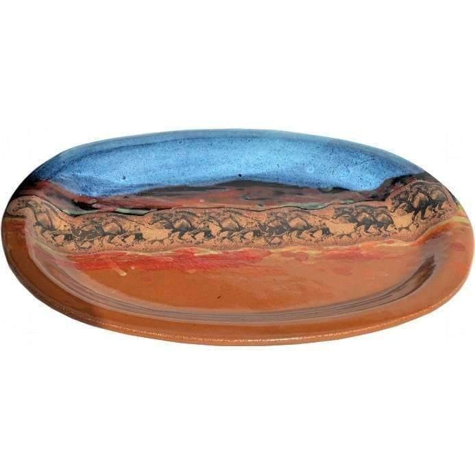 Open Range Horses Serving Platter - Your Western Decor, LLC