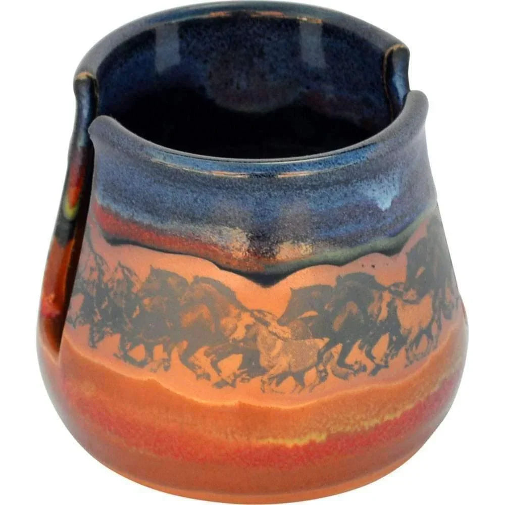Open Range Horses Ceramic Napkin Holder made in the USA - Your Western Decor