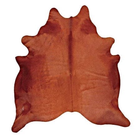 Dyed burnt orange cowhide rug - Your Western Decor
