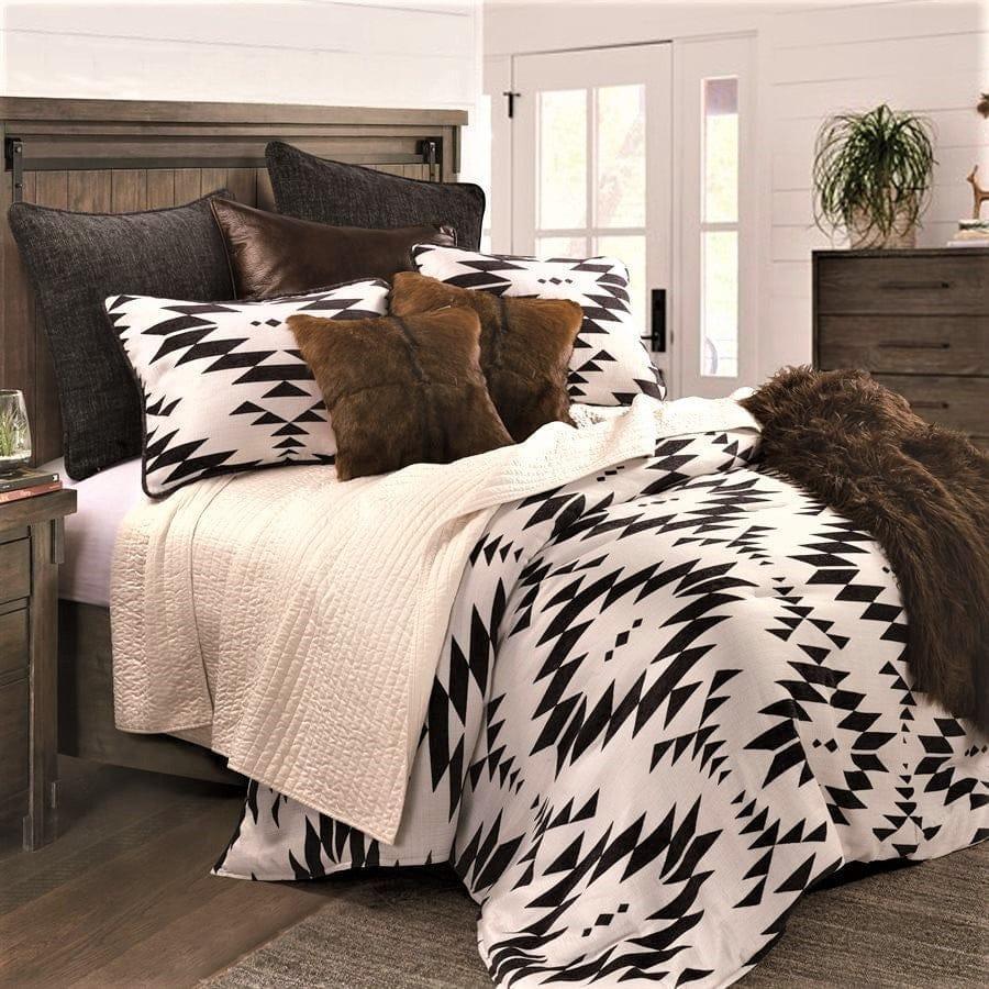 Oxbow black and white Aztec design comforter set - Your Western Decor