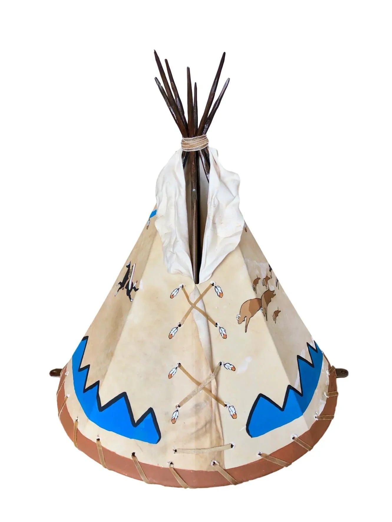 Hand painted rawhide light shades. Made in the USA. Your Western Decor