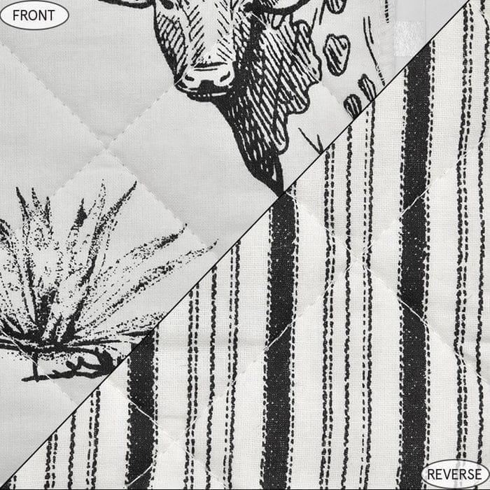 Paseo Ranch Reversible Quilt Set Detail - Your Western Decor