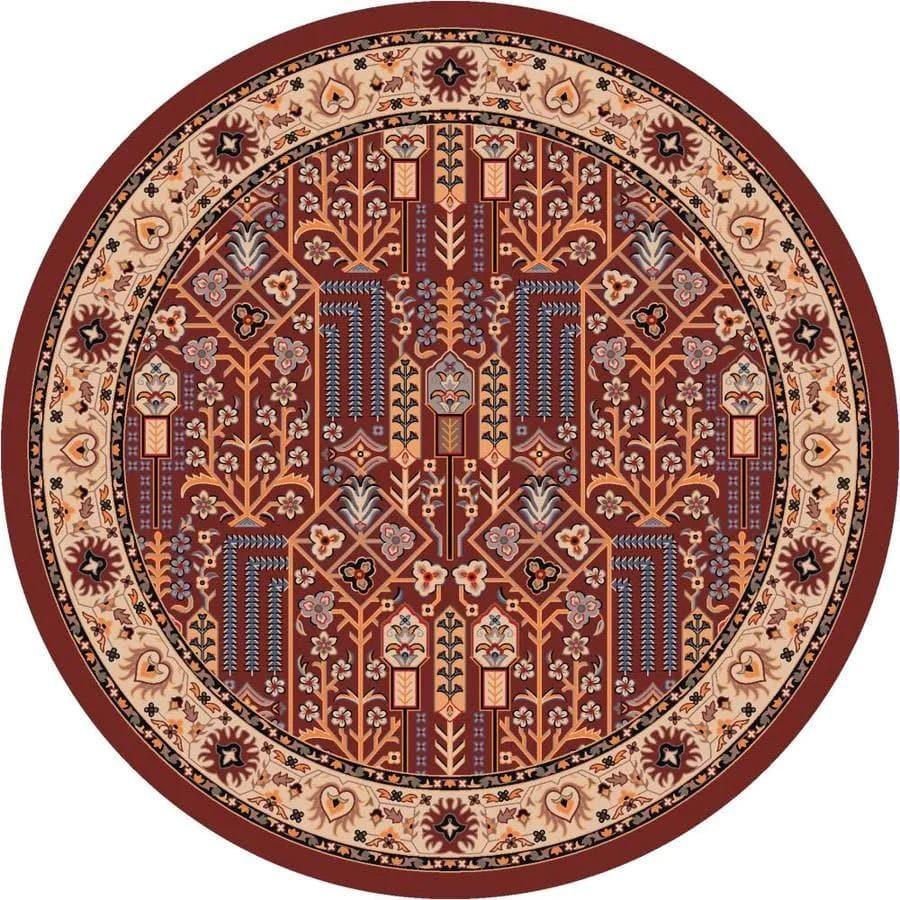 Colorful passage panache round area rug. Made in the USA. Your Western Decor