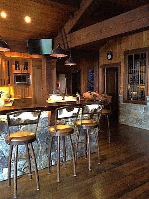 Peak 9 Iron, Cowhide & Leather Bar Chairs - Custom made to order in the USA - Your Western Decor